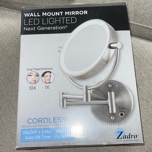 New Zadro Wall Mount Mirror LED Lighted